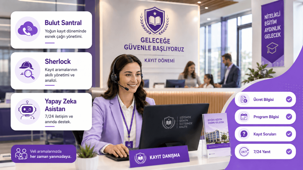 Eğitim Kurumları için Yapay Zeka Destekli Çağrı Merkezi Hizmeti