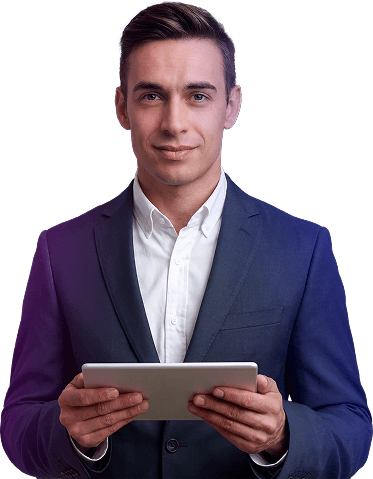 Person with Tablet