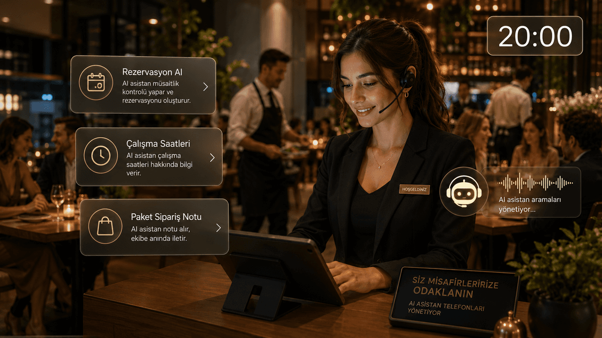 Restoran ve Kafeler için Yapay Zeka Destekli Çağrı Merkezi Hizmeti