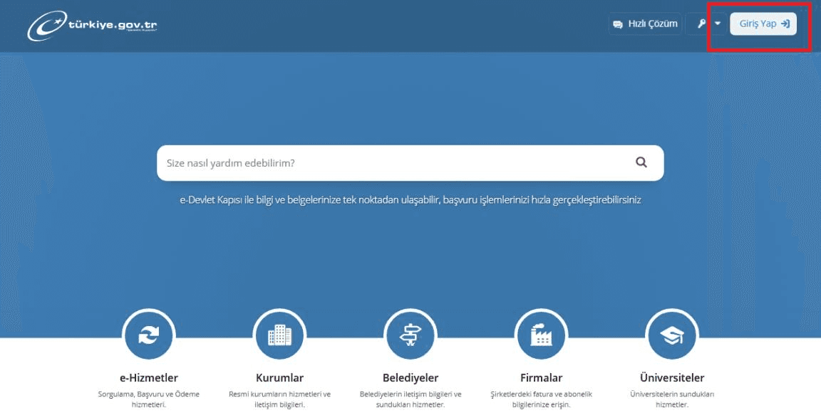 e-Devlet Kapısı Giriş Yap