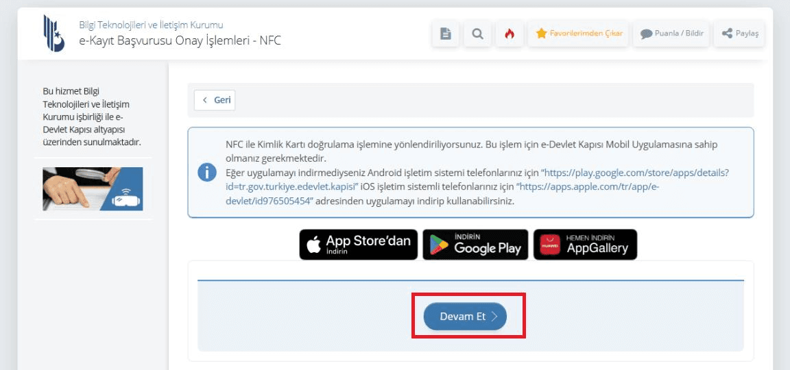 e-Devlet Kapısı Mobil Uygulama
