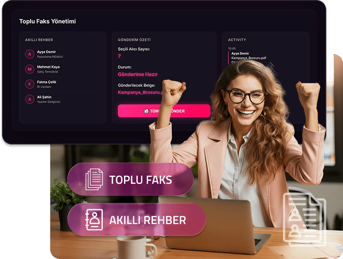 Toplu Faks Gönderimi ve Rehber Yönetimi