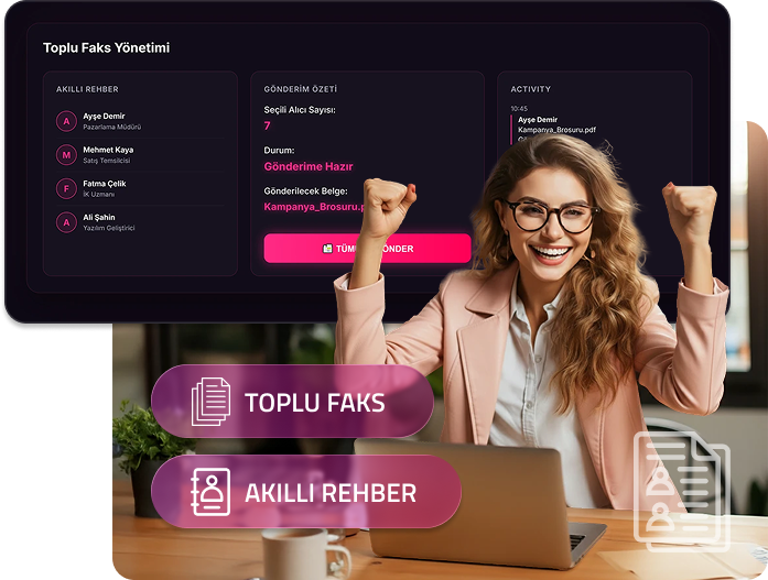 Toplu Faks Gönderimi ve Rehber Yönetimi